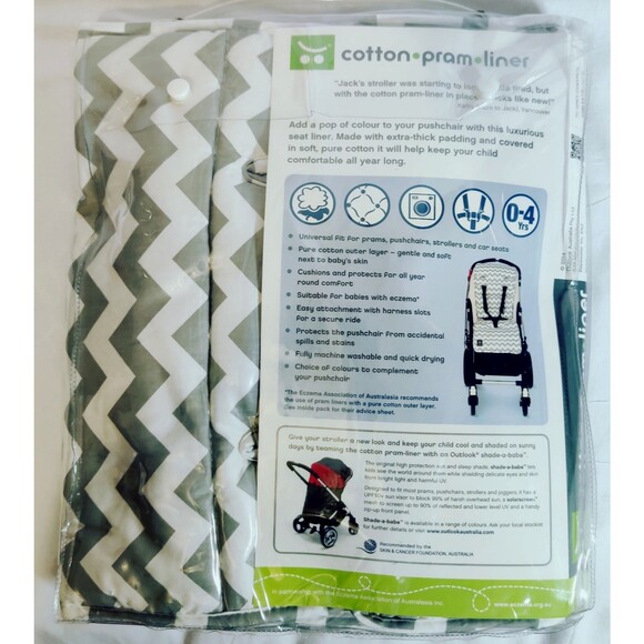 Baby Universal Car Seat Protector Liner Padded Soft Cotton For Baby New - Picture 3 of 7